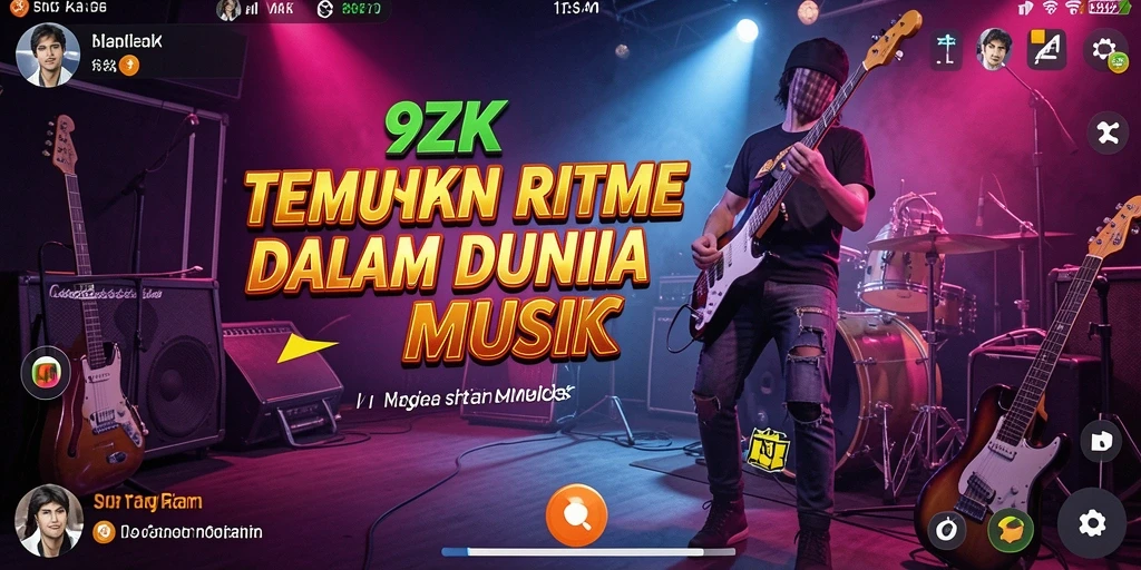 Gameplay menarik dan interaktif dalam 9ZK dengan lagu-lagu favorit.