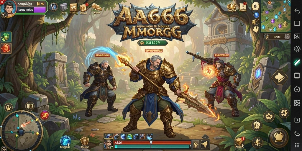 Tampilan gameplay yang menakjubkan dalam dunia MMORPG.