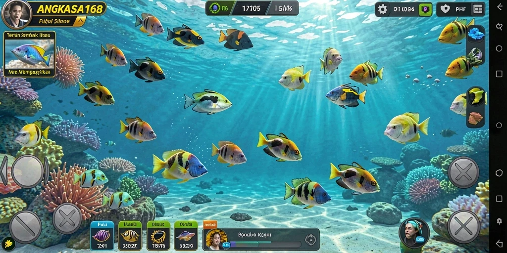 Screenshot gameplay Tembak Ikan yang mengasyikan dan penuh aksi.