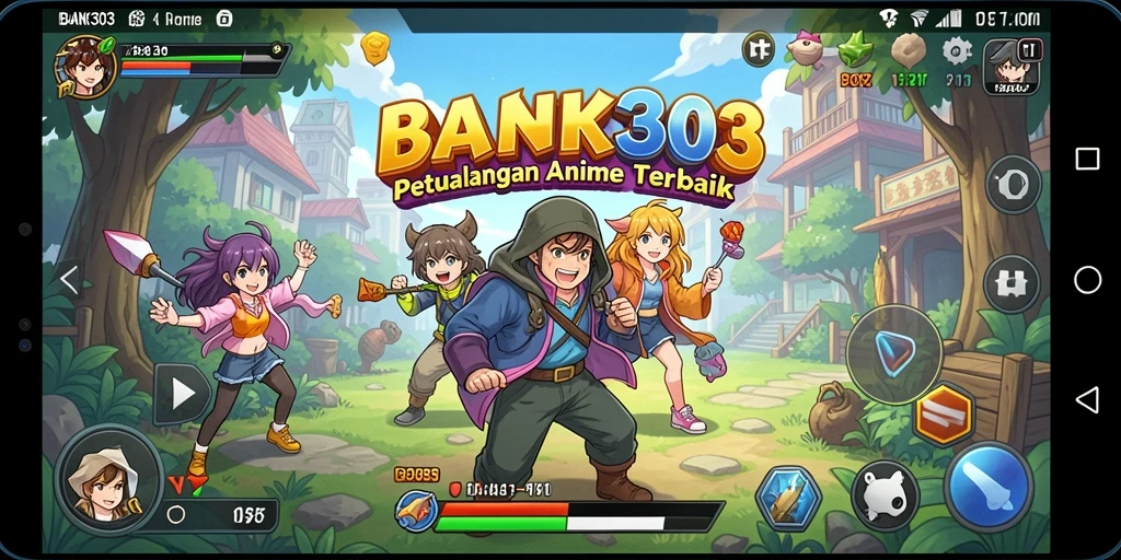 Screenshot menampilkan aksi seru dalam game Anime BANK303.