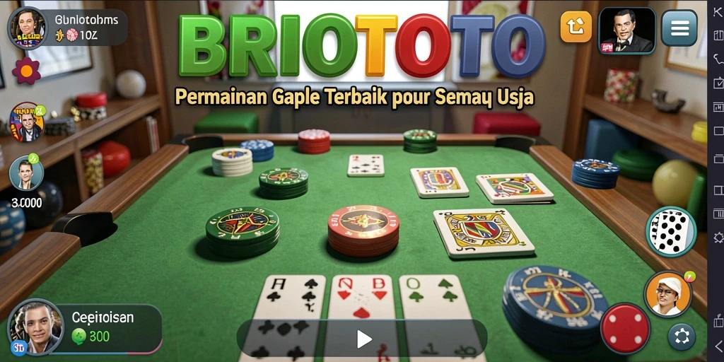 Tampilan gameplay seru di BRIOTOTO dengan teman-teman.