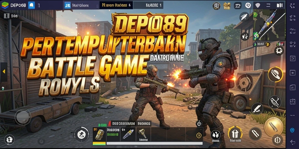Tampilan gameplay DEPO89 yang mendebarkan dalam pertempuran Battle Royale.