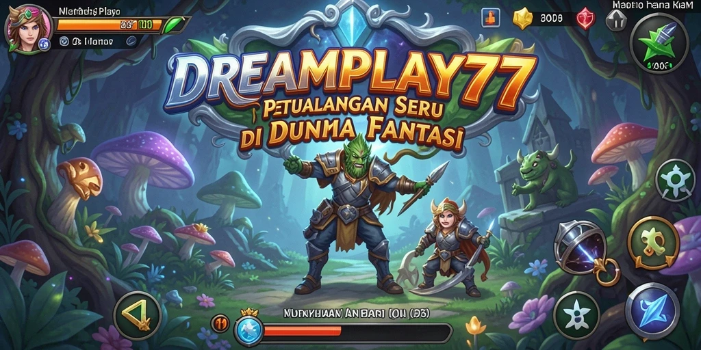 Tampilan gameplay seru dalam dunia petualangan DREAMPLAY77.