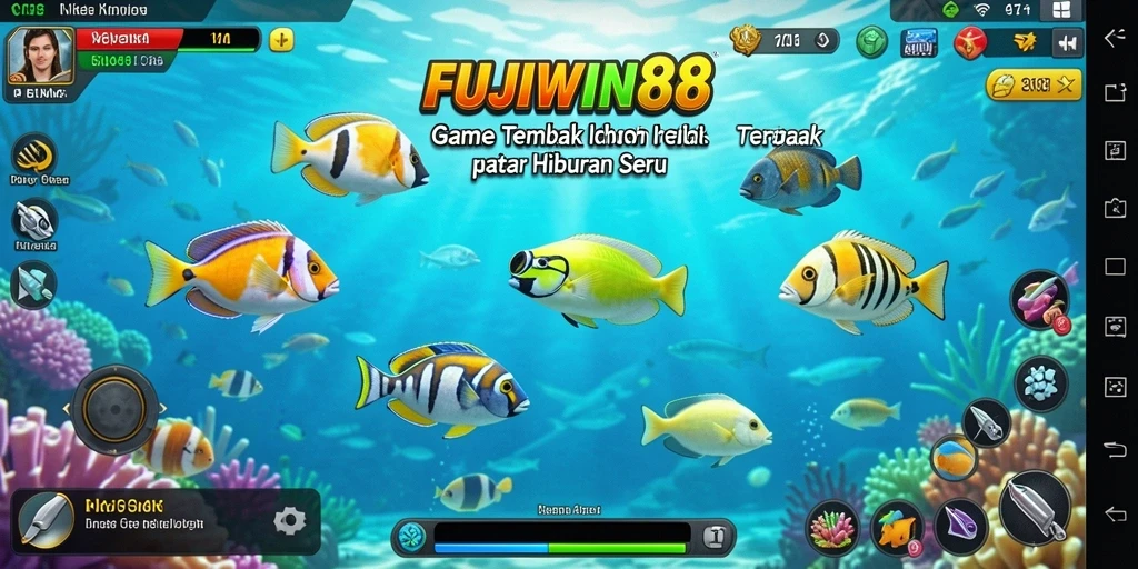 Tampilan gameplay menembak ikan yang seru di FUJIWIN88.