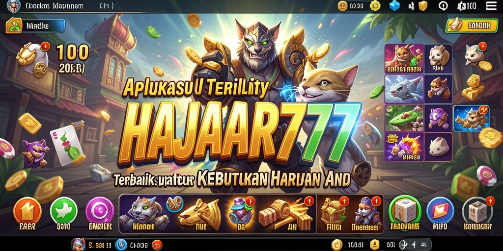 Tampilan aplikasi HAJAR777 dengan fitur Utility yang memudahkan pengguna.