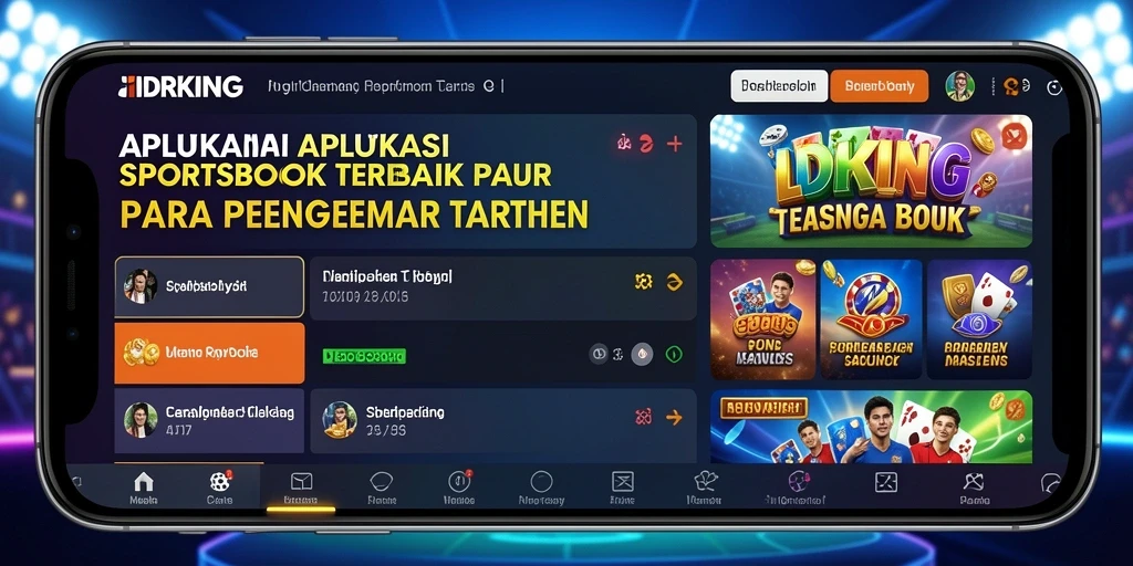 Tampilan antarmuka aplikasi IDRKING yang menarik saat bertaruh.