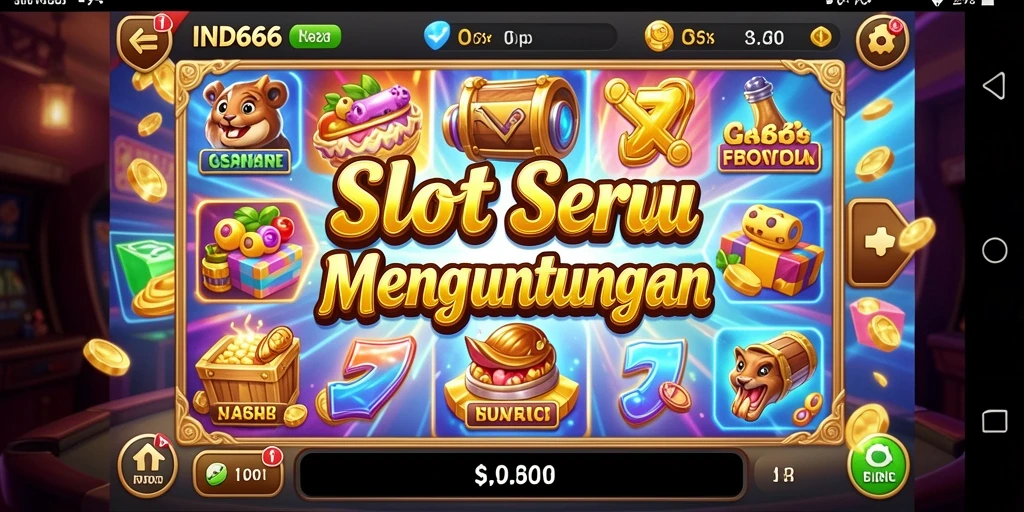 Tampilan menarik gameplay Slot dari IND666 yang mengasyikkan.