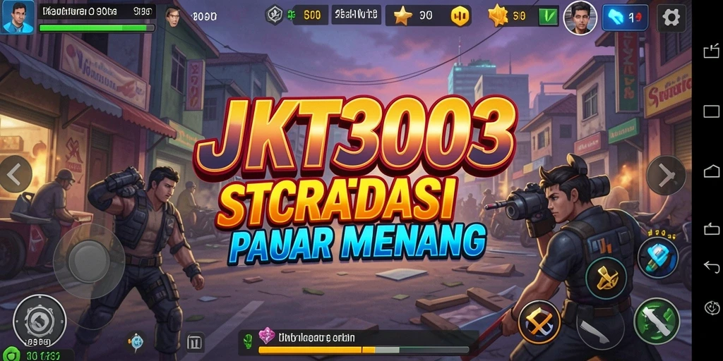 Tampilan utama gameplay JKT303 yang menampilkan pertempuran strategi.
