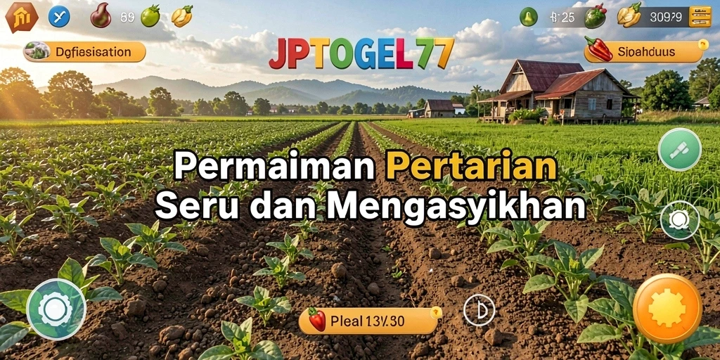 Screenshot gameplay JPTOGEL77 menampilkan pertanian yang indah dan interaktif.
