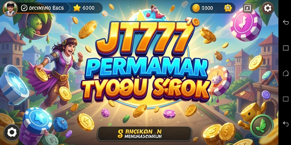 Tampilan gameplay JT777 yang menarik dan interaktif dalam mengelola bisnis Tycoon.