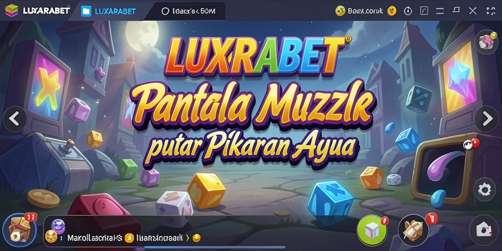 Tampilan gameplay menantang dalam LUXARABET yang penuh warna.