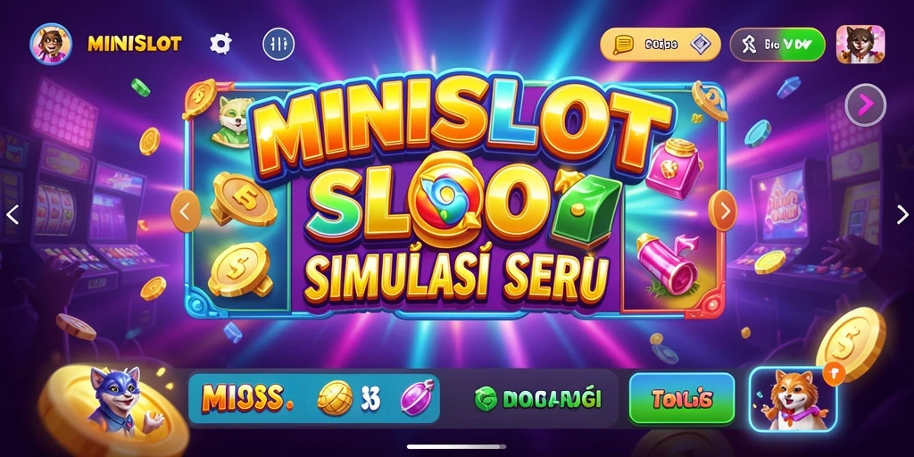 Tampilan gameplay seru MINISLOT dengan grafis menarik dan efek suara.