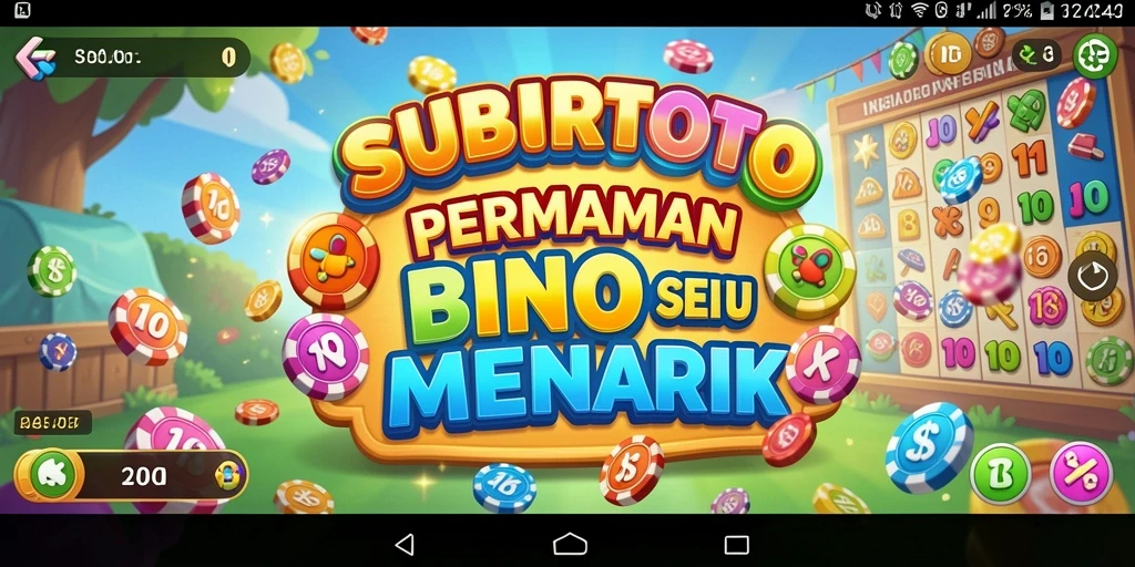 Tampilan menarik dalam permainan Bingo SUBURTOTO yang mengasyikkan.