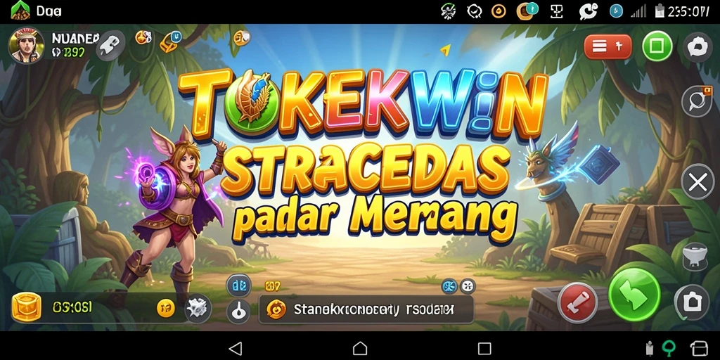 Tampilkan gameplay menegangkan dan strategis dalam TOKEKWIN.