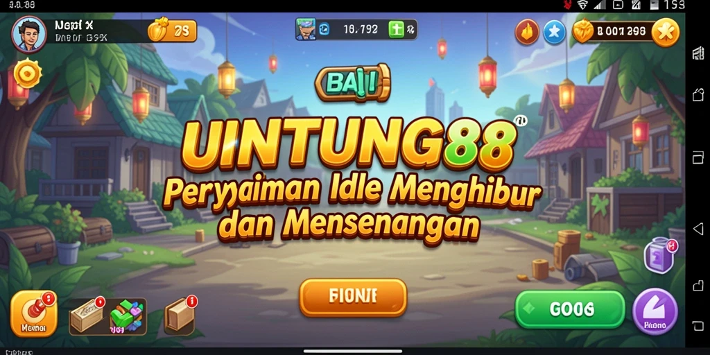 Screenshot UNTUNG88 menunjukkan gameplay Idle yang menarik dan menghibur.