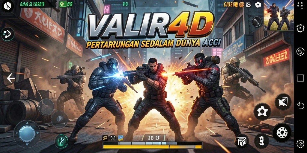 Tampilan gameplay VALIR4D yang penuh aksi dan ketegangan.
