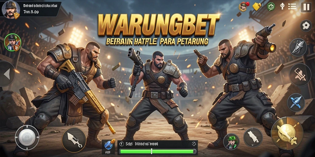 Gameplay menarik di WARUNGBET menunjukkan pertarungan antara pemain.